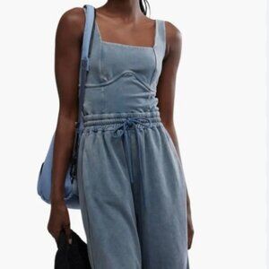 Free People Movement Women's Inbound Onesie in Skyline size S NWT